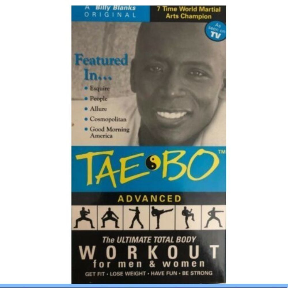 TAE BO ADVANCED Ultimate Total Body Workout for Men & Women(VHS 1998)TESTED-RARE